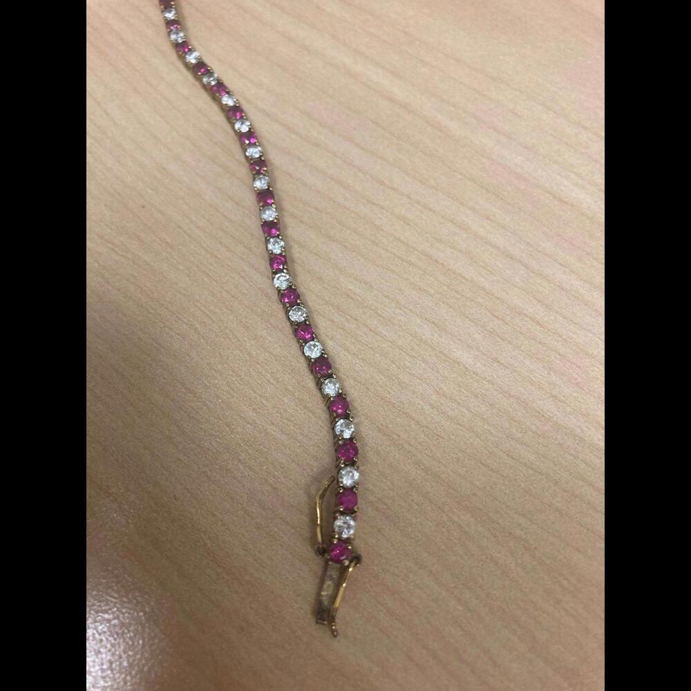 Ruby Tennis Bracelet - image 1